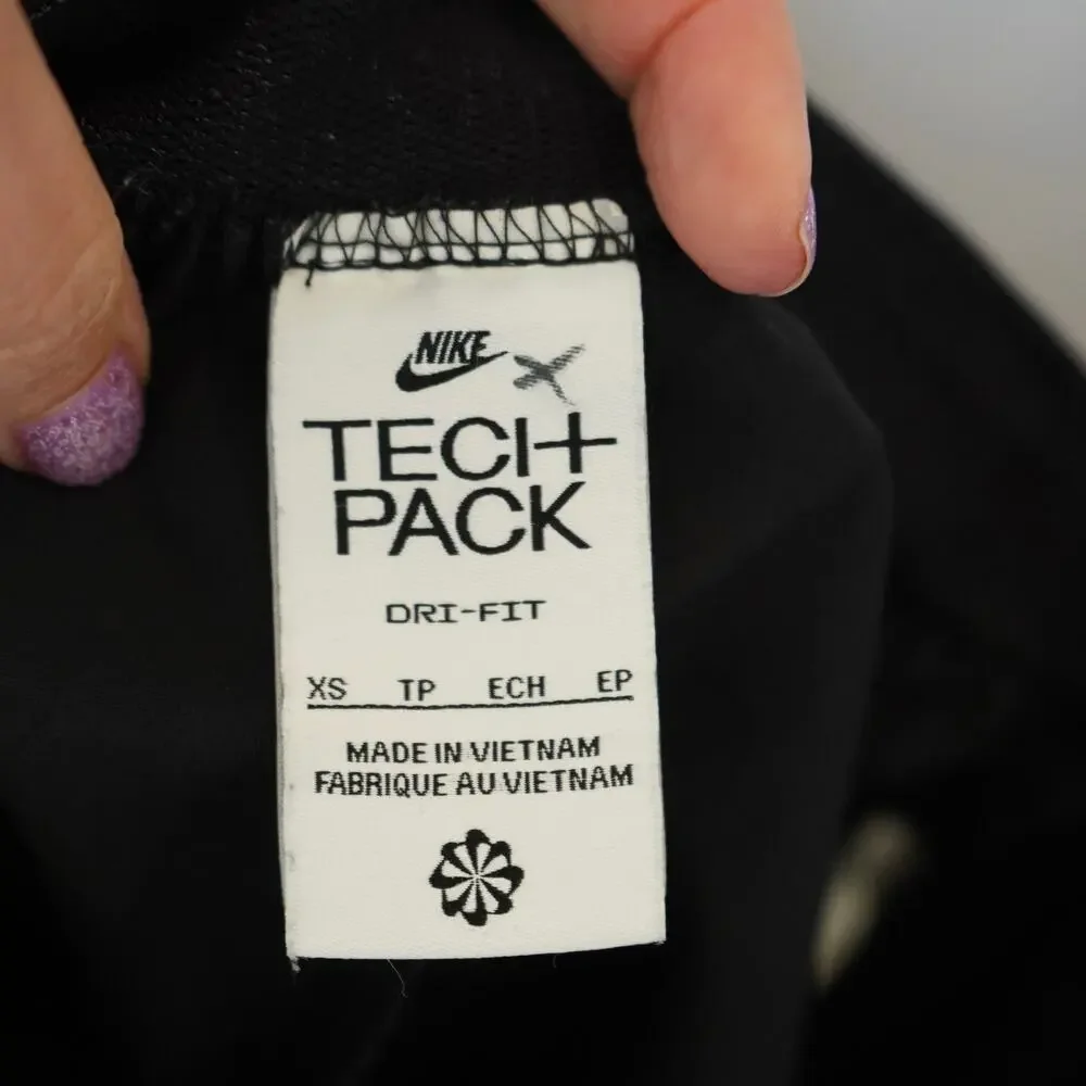Nike Tech Pack Womens Skort XS Black High Rise Wraparound Cargo Pocket